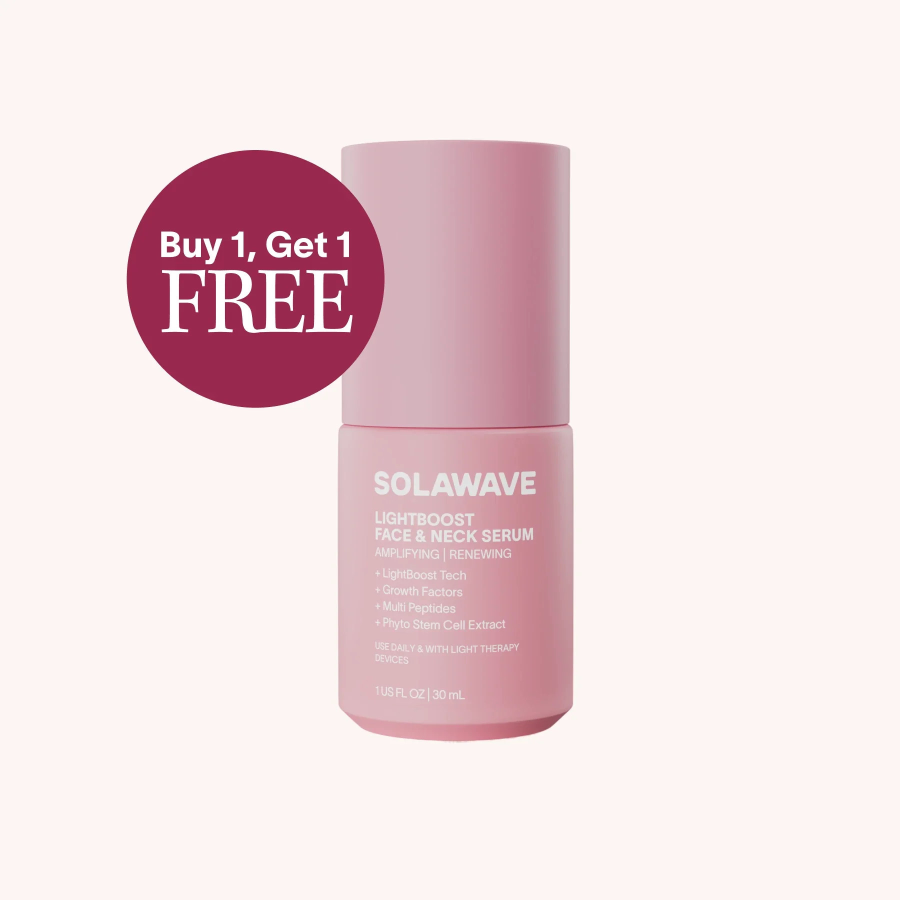 Light Therapy Boosting Face & Neck Serum 3-Pack (TTS) | Solawave