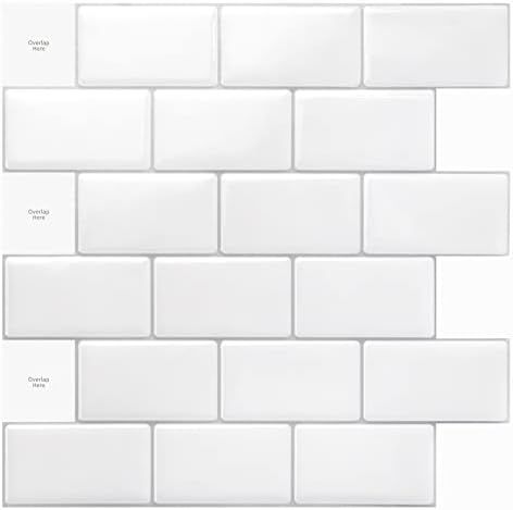 Art3d 10-Sheet Peel and Stick Tile Backsplash - 12"x12" Premium Kitchen Backsplash Peel and Stick Ti | Amazon (US)