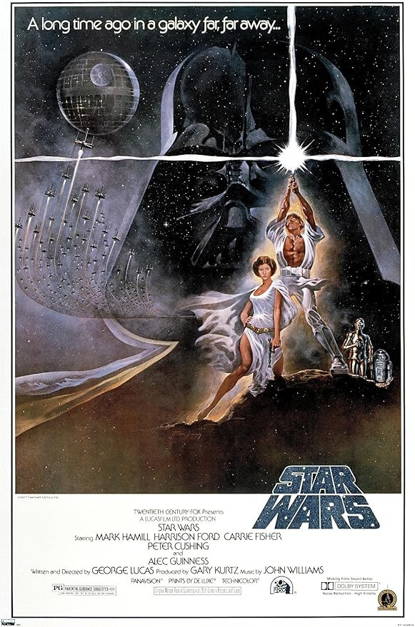 Trends International 24X36 Star Wars: A New Hope - Original One Sheet Wall Poster, 24" x 36", Pre... | Amazon (US)