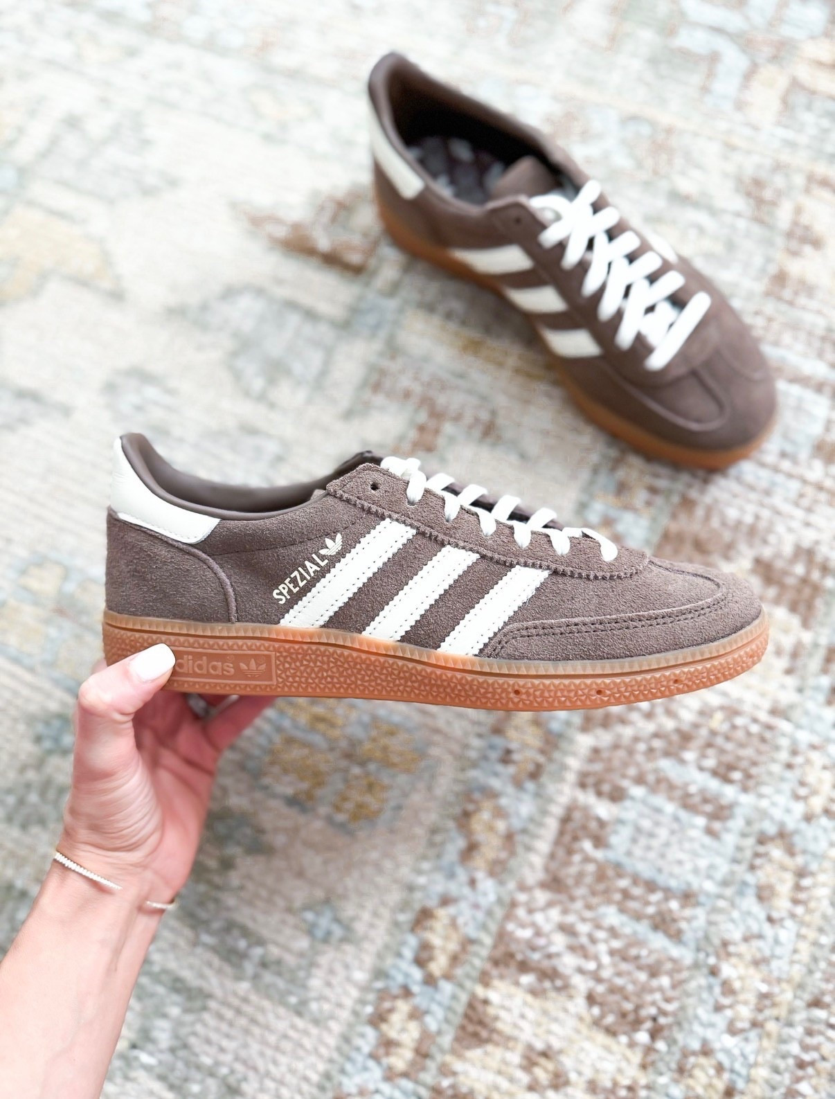 Sneakers I’m excited to wear in 2026! Brown sneakers. Disney shoes. Travel shoes. Travel sneakers. Adidas shoes. Adidas Spezial - runs a little big. Consider sizing down half a size.


#LTKmomlife #LTKTravel #LTKootd