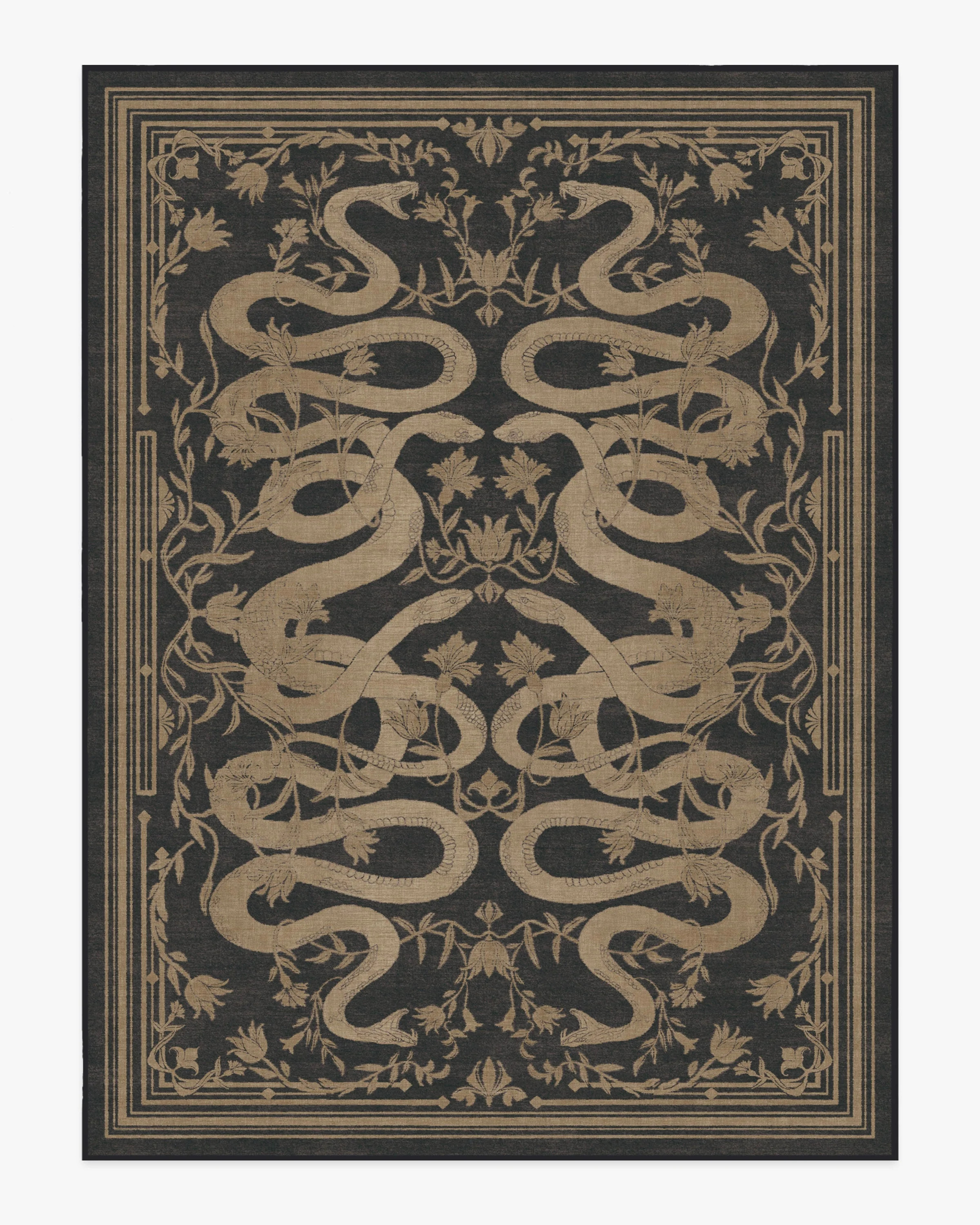 Sumaya Soft Black Rug | Ruggable