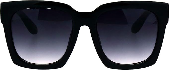 SUPER Oversized Square Sunglasses Womens Modern Hipster Fashion Shades | Amazon (US)