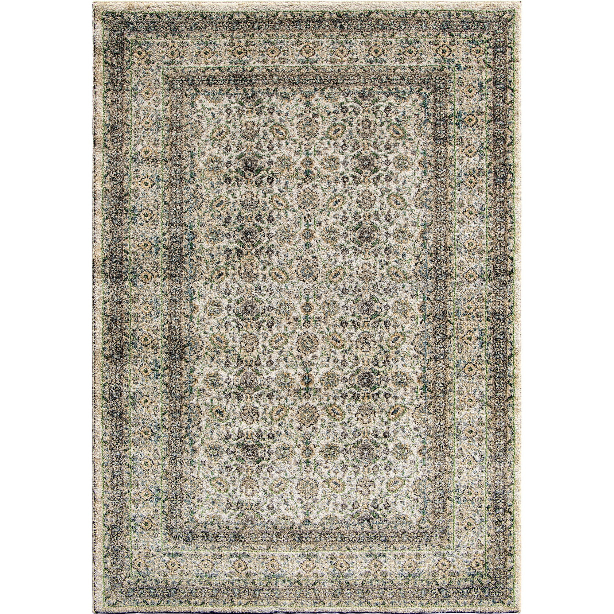 My Texas House Austin 5'3" X 7'6" White Floral Area Rug | Walmart (US)