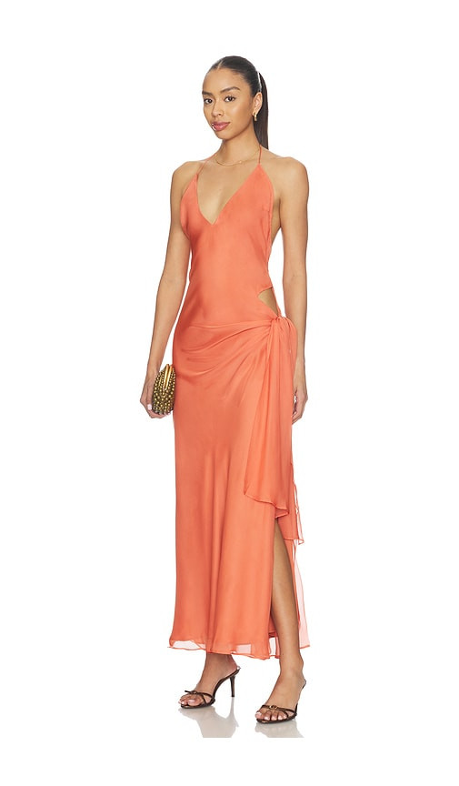 Bardot Cyrel Cut Out Maxi Dress in Rust. - size 12 | Revolve Clothing (Global)