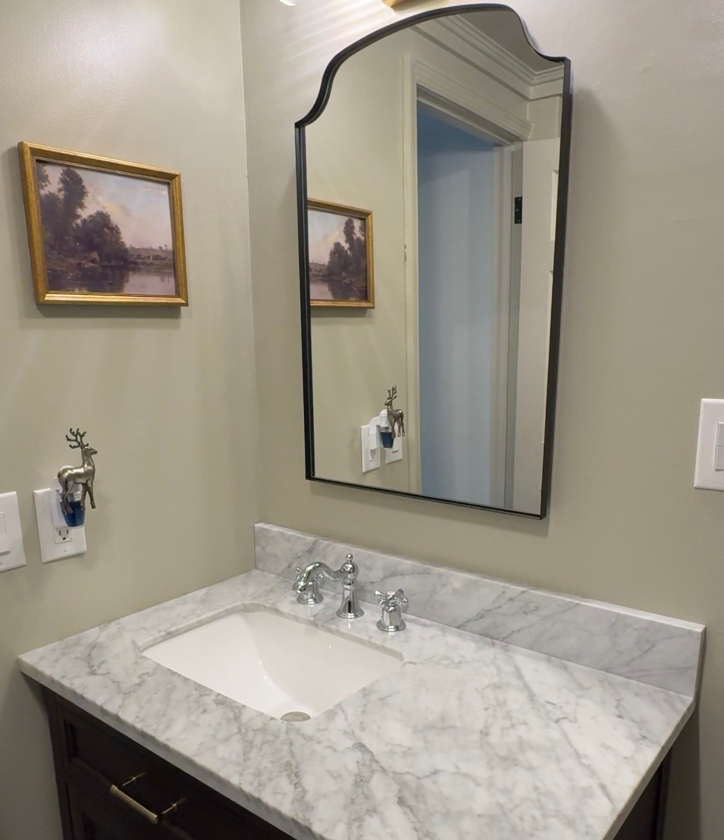Linked the medicine cabinet/mirror and faucet I used! 

Mirror 20x30 and faucet is polished chrome

#LTKHome #LTKFindsUnder50 #LTKFindsUnder100