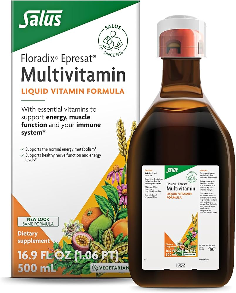 Floradix Epresat Adult Multivitamin - Daily Liquid Multivitamin with Vitamin A, Milk Thistle & Mo... | Amazon (US)
