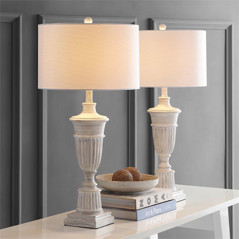 Safavieh Kylen Table Lamp in White (Set of 2) | eBay US