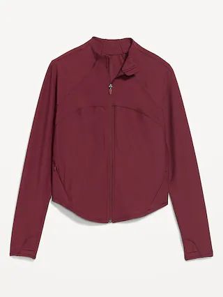 PowerSoft Cropped Full-Zip Performance Jacket for Women | Old Navy (US)