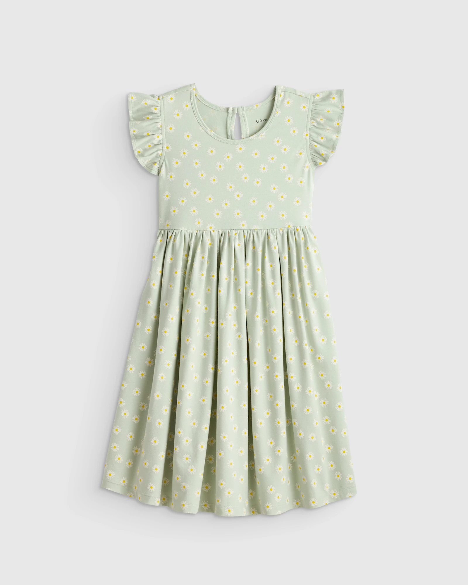 Organic Cotton Sleeveless Ruffle Dress | Quince