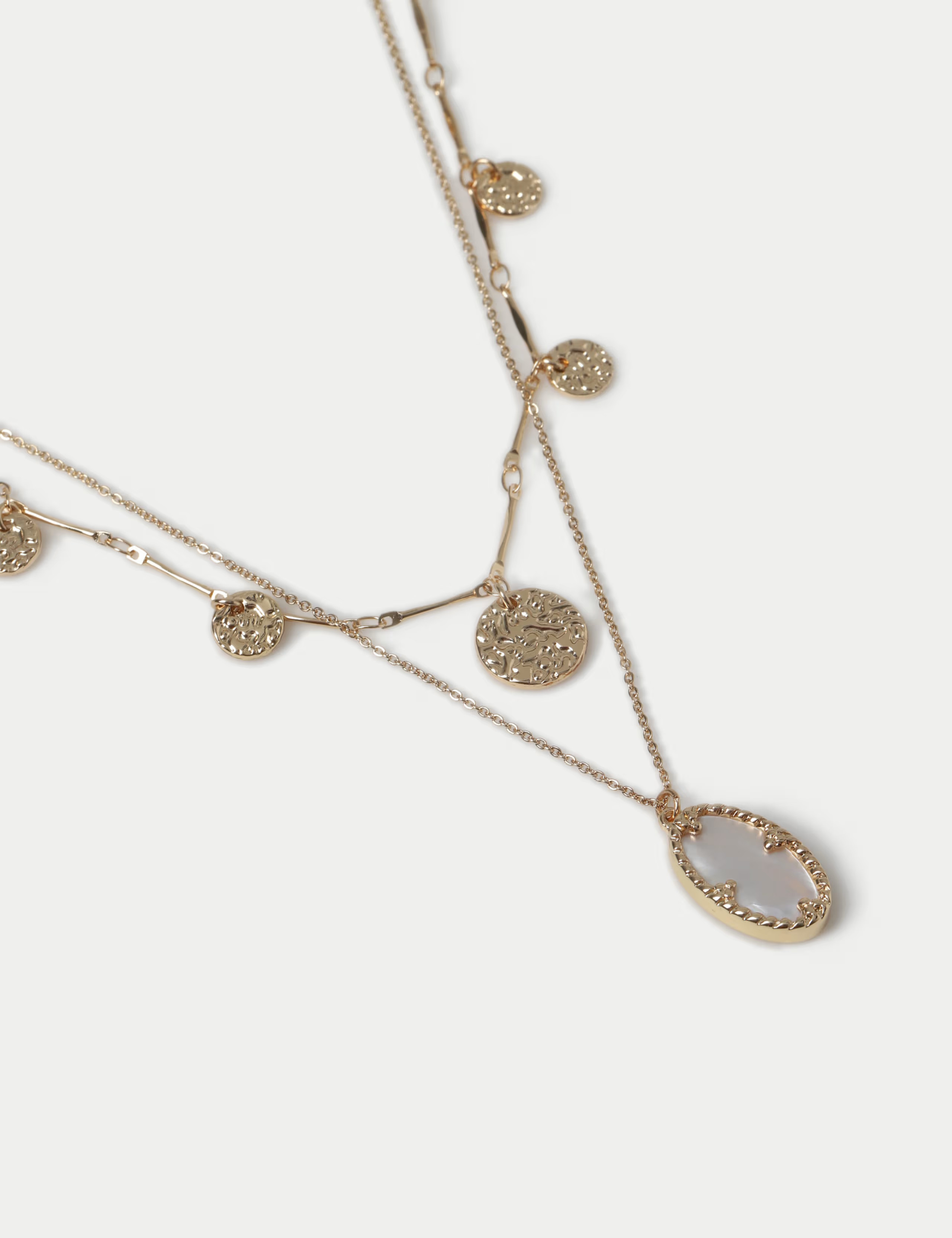 Multi Row Disc Pendant Necklace | Marks & Spencer (UK)