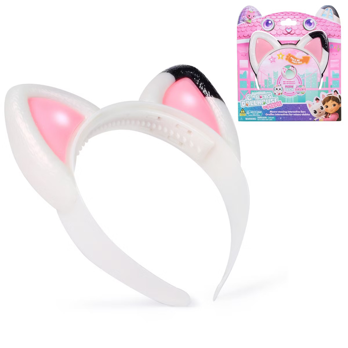 Gabby's Dollhouse: The Movie, Meow-Mazing Interactive Ears Headband, 3 Play-Modes, Lights & Sound... | Target