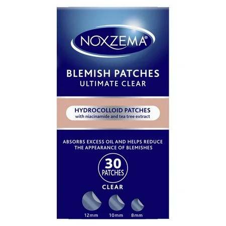 Noxzema Blemish Patches - Hydrocolloid Acne Pimple Patches with Niacinamide & Tea Tree Extract - 30 Count | Walmart (US)