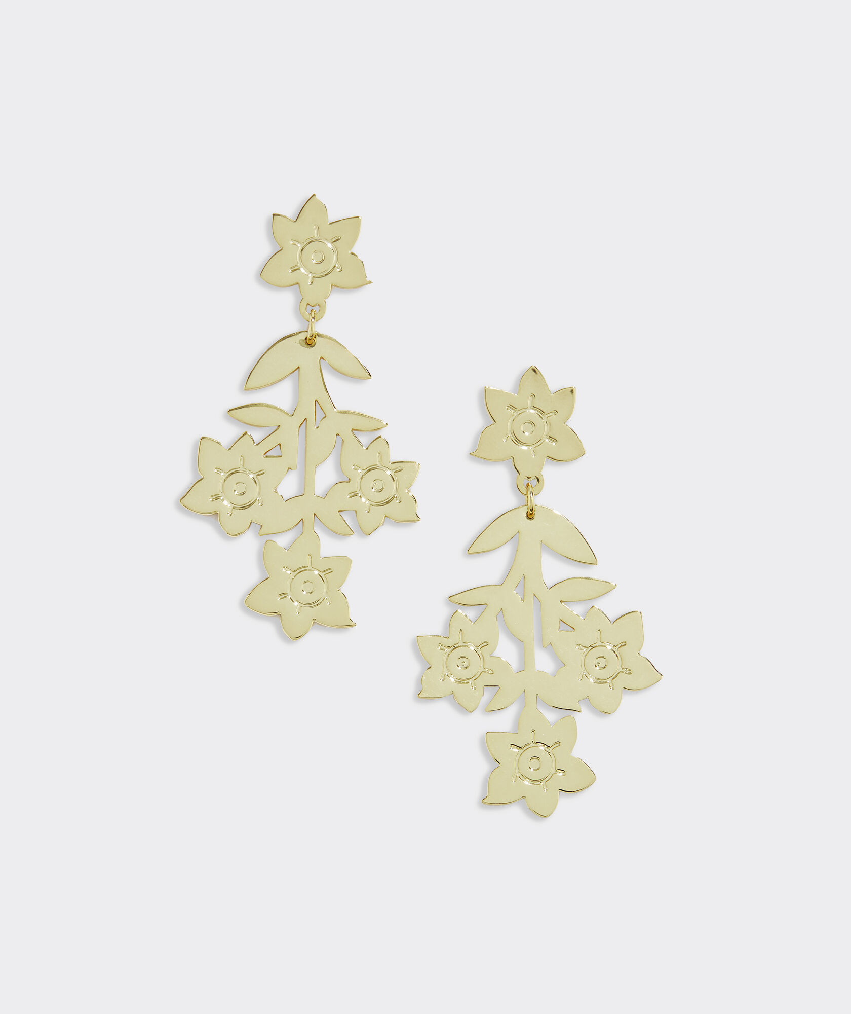 Kentucky Derby Villa Block Floral Earrings | vineyard vines