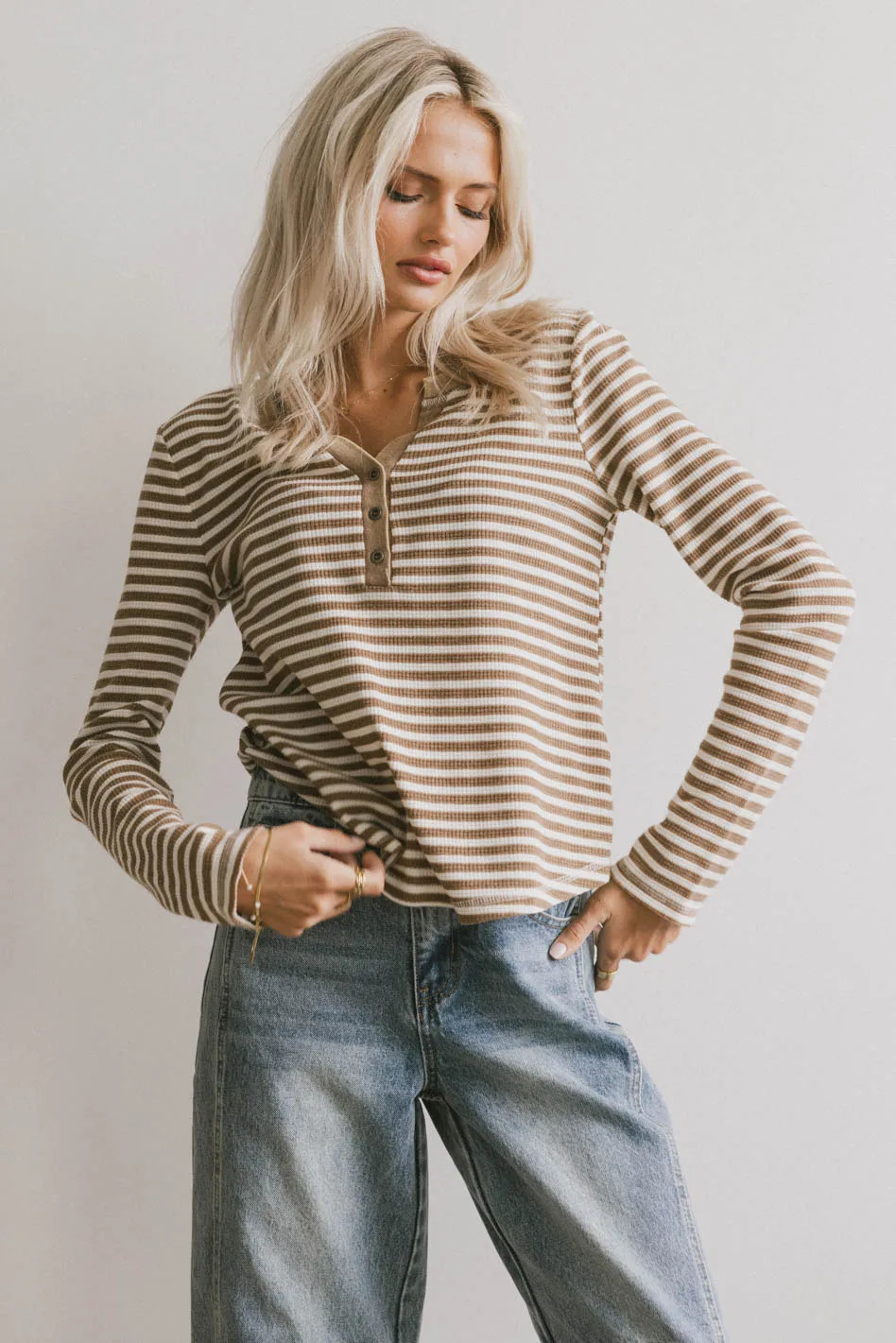 Casper Knit Top in Taupe | Böhme US