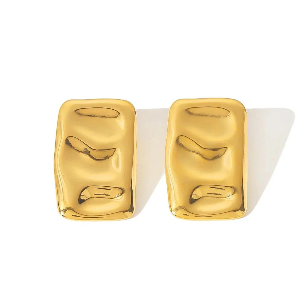 Jane Wavy Square Earrings | ALAIS BRANCHE'