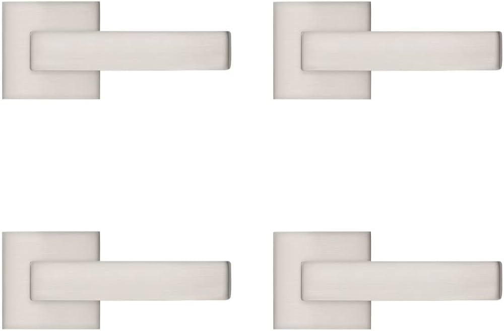 Probrico 4 Pack Door Lever Dummy Lever Door Handle for Closets French Doors,Square Dummy Door Lev... | Amazon (US)
