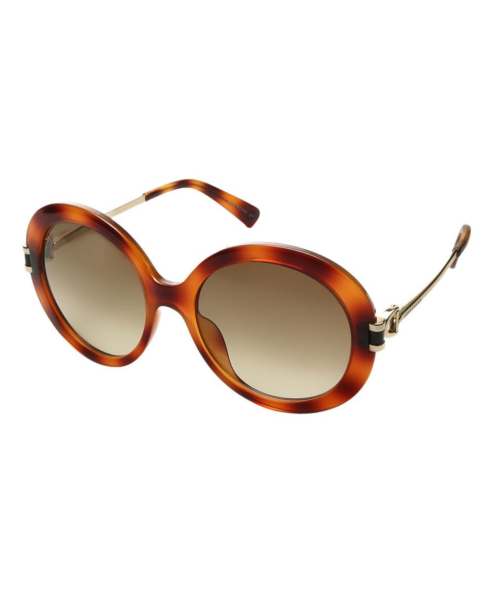 Longchamp Women's Sunglasses HAVANA - Havana Oversize Sunglasses | Zulily