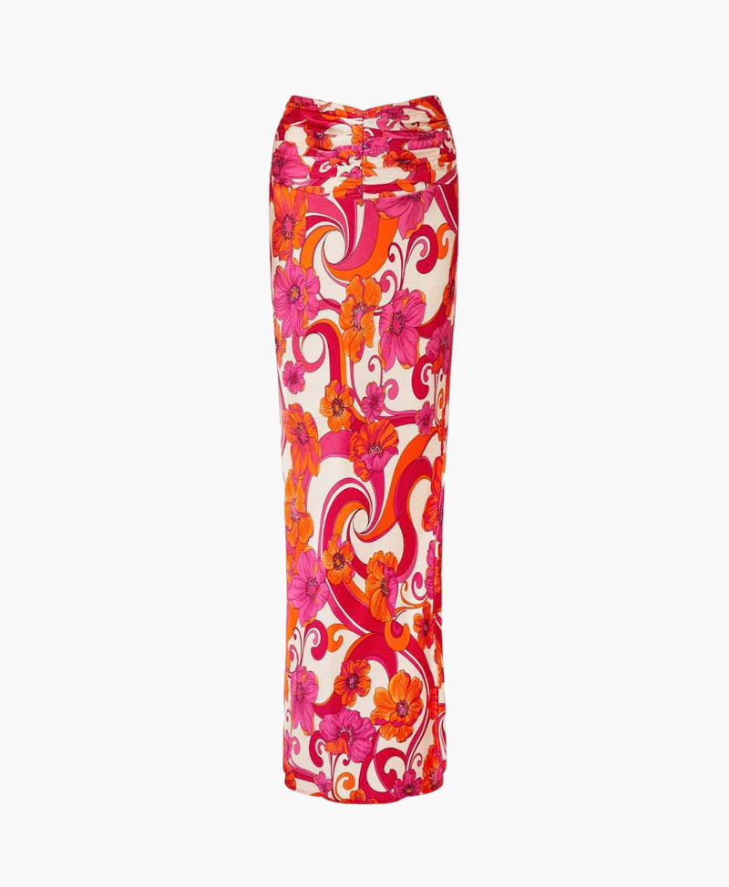 'ceremony' Ruched Maxi Skirt - Ultraviolet | Seezona