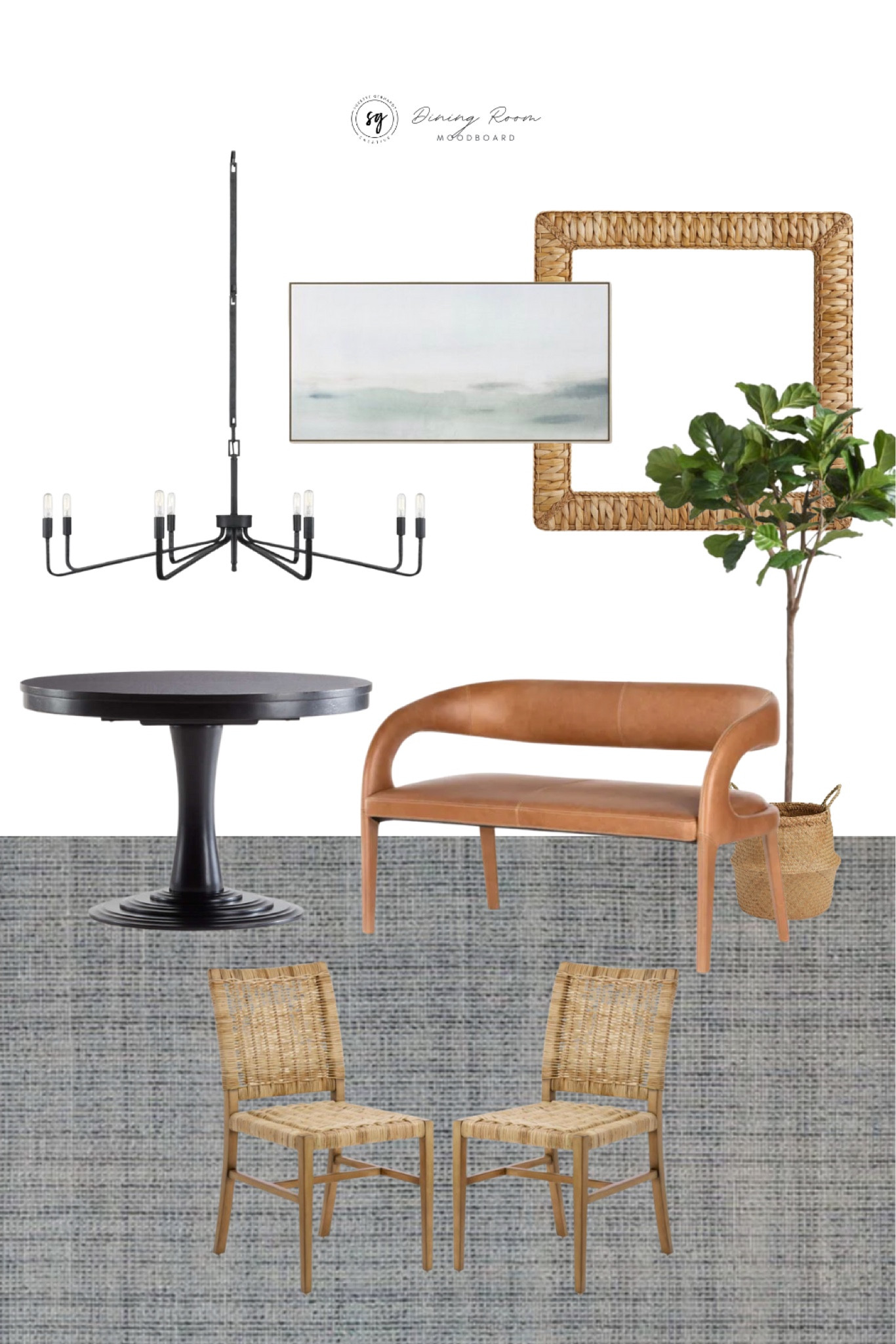 High/Low Coastal Dining Room with a touch of leather and a bit of black (‘cause you always need some black!).

This is a great affordable expanding dining table at a great price and the chairs are a great deal too.

#diningroom #diningroomdecor #wovenchairs #rattandinj gchairs #blackdiningtable #extensiontable #seagrassmirror #coastal #coastalstyle #coastalmodern #moderncoastal

#LTKhome #LTKFind