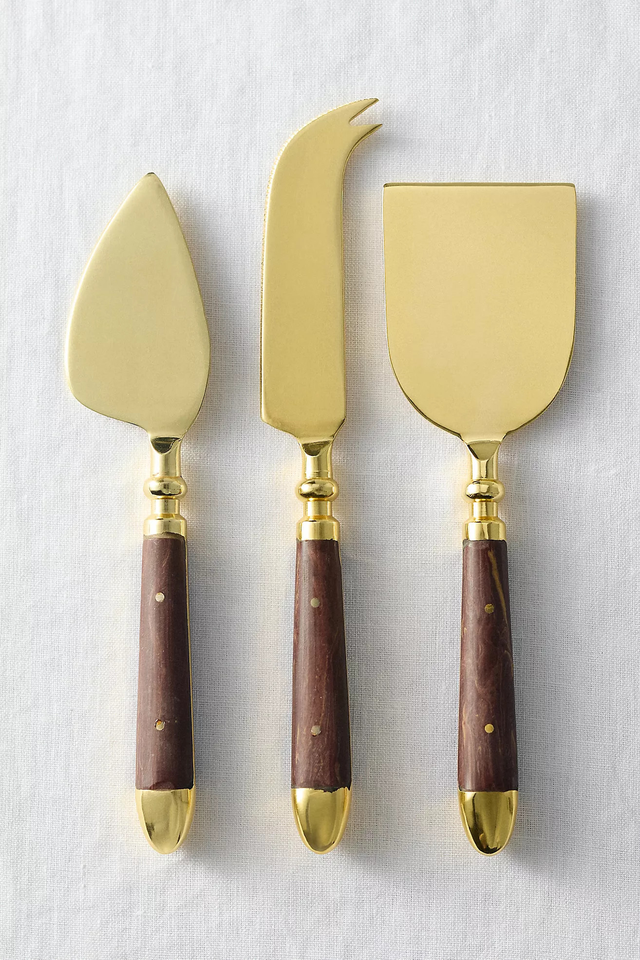 Woodland Metal Cheese Knives, Set of 3 | Anthropologie (US)