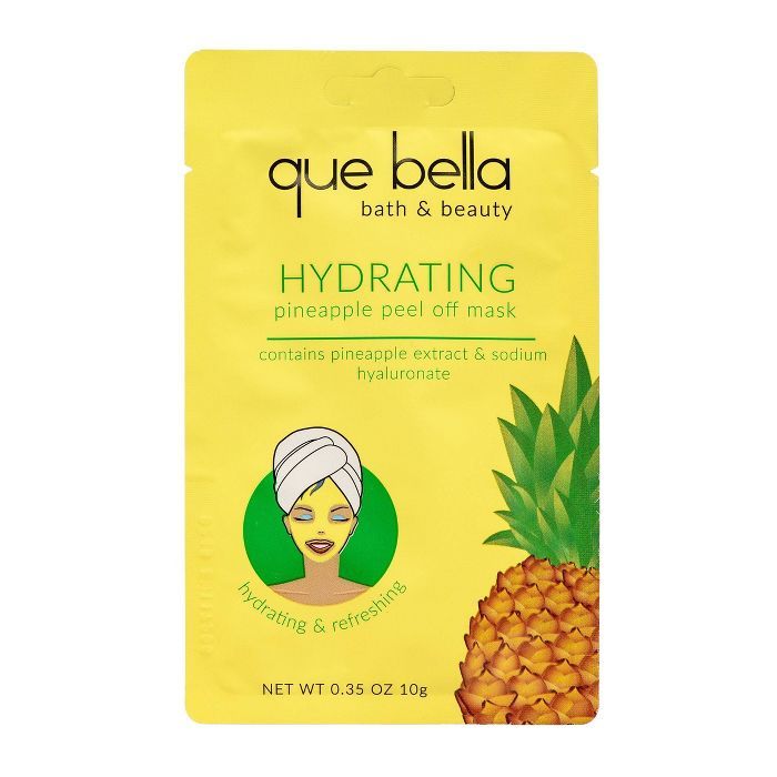 Que Bella Hydrating Pineapple Peel Off Face Mask - 0.35oz | Target