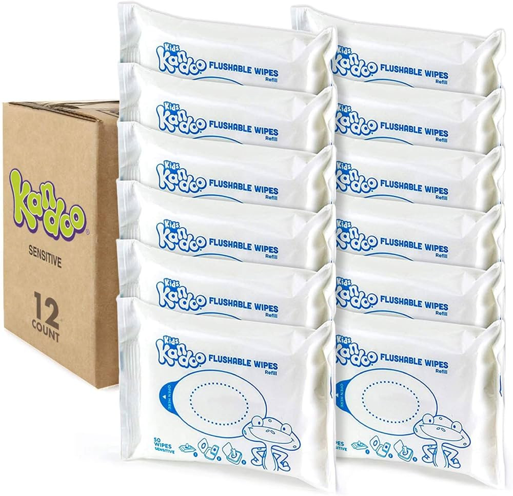 Flushable Wipes for Baby and Kids by Kandoo, Sensitve and Unscented Formula, Hypoallergenic Potty... | Amazon (US)