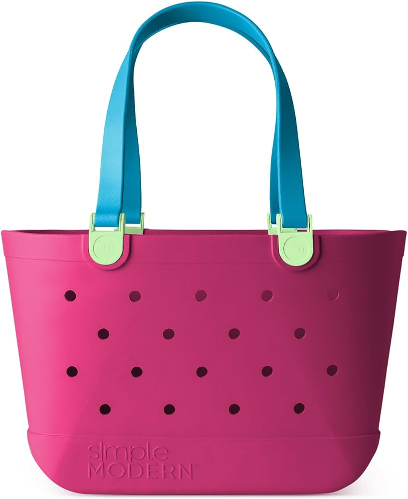 Simple Modern Beach Bag Rubber Tote | Waterproof Large Tote Bag with Zipper Pocket for Beach, Poo... | Amazon (US)