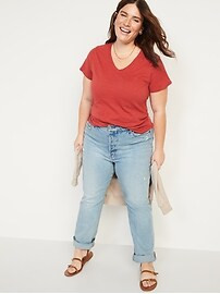 EveryWear Slub-Knit V-Neck T-Shirt for Women | Old Navy (US)