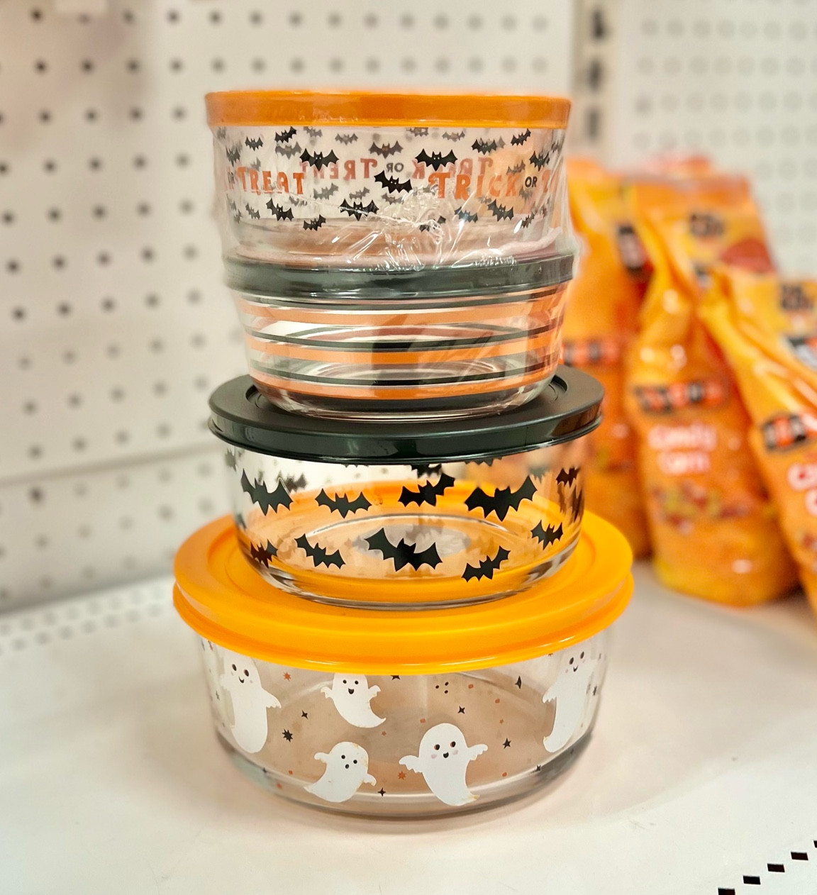 Halloween glass storage containers🧡

#LTKunder50 #LTKSeasonal #LTKhome