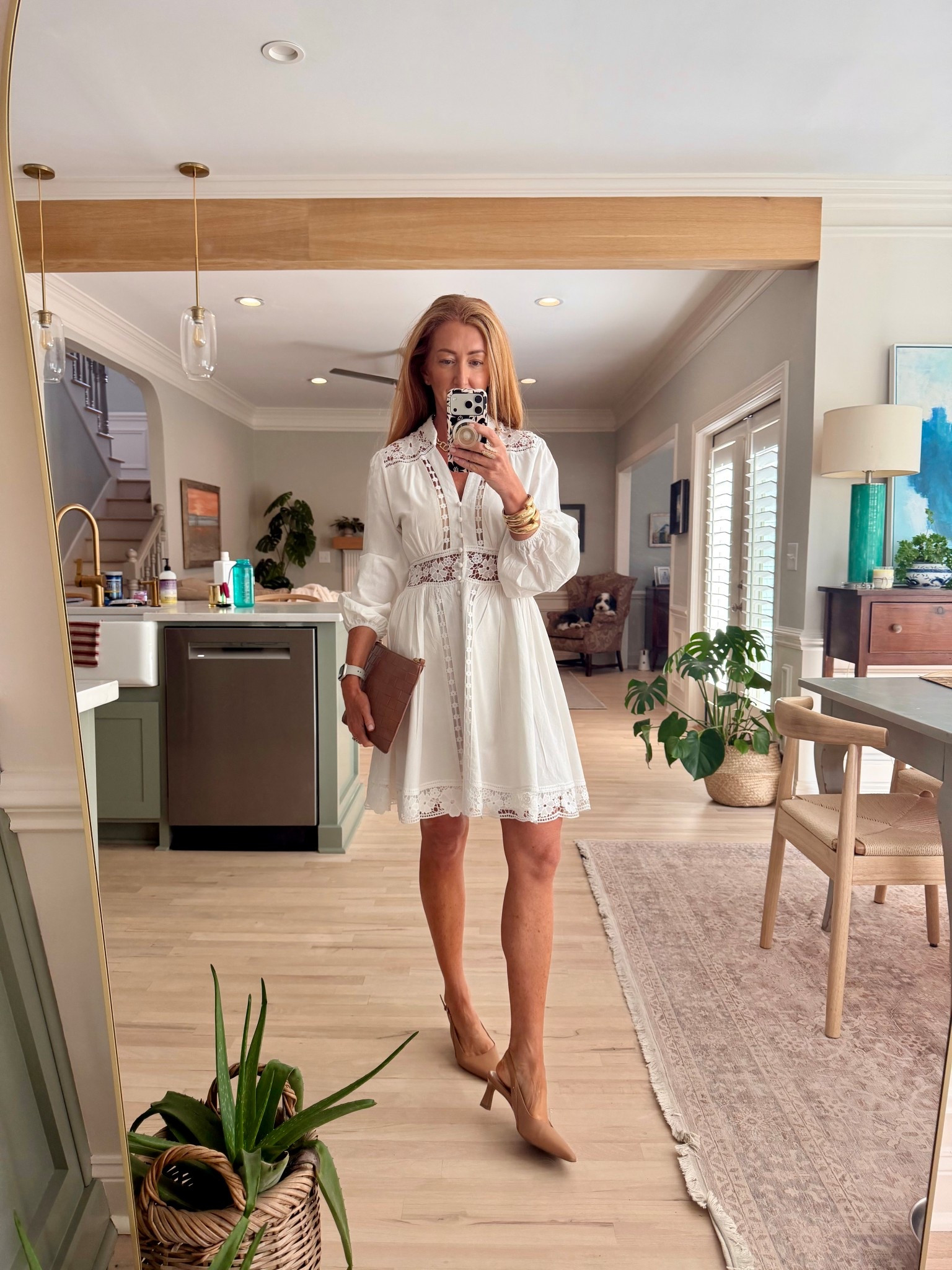 Small in dress 

#LTKSeasonal #LTKootd #LTKOver40