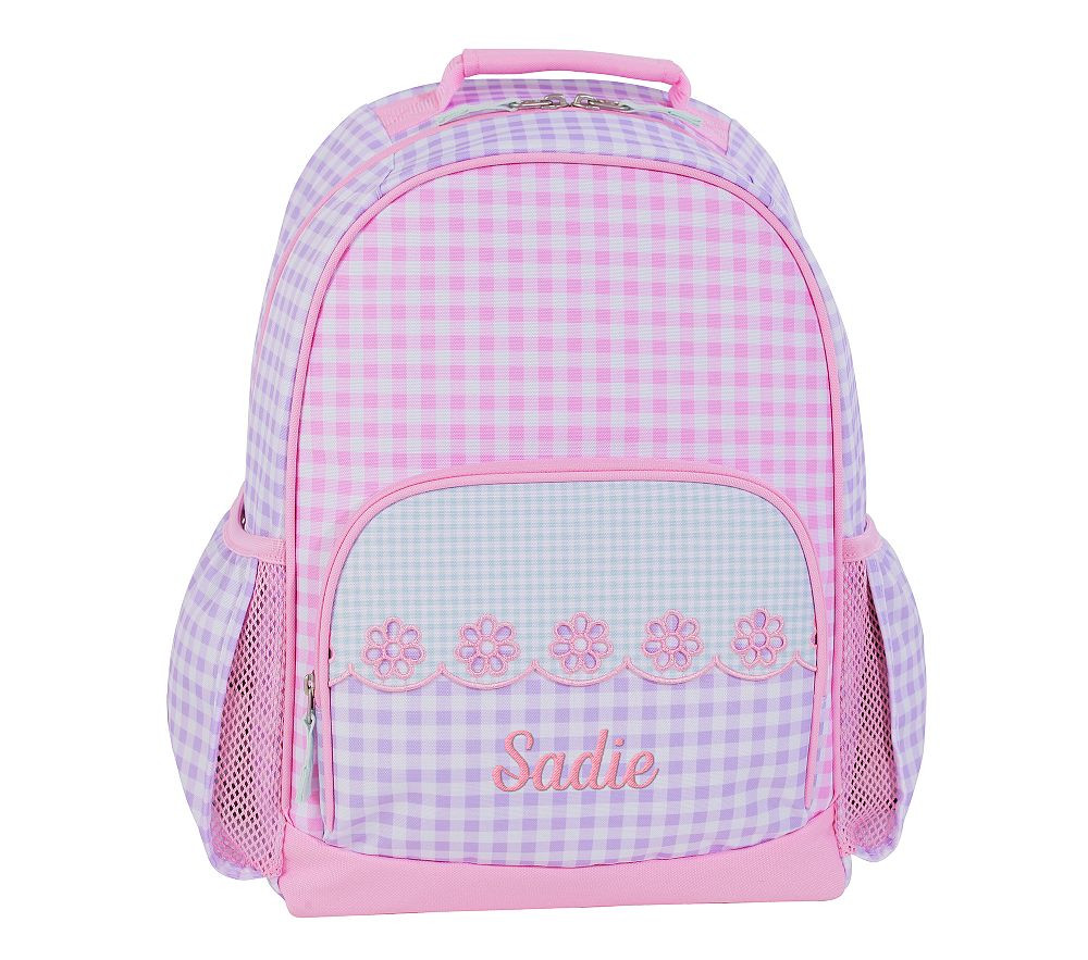 Sadie Gingham Pink Mackenzie Backpack | Pottery Barn Kids