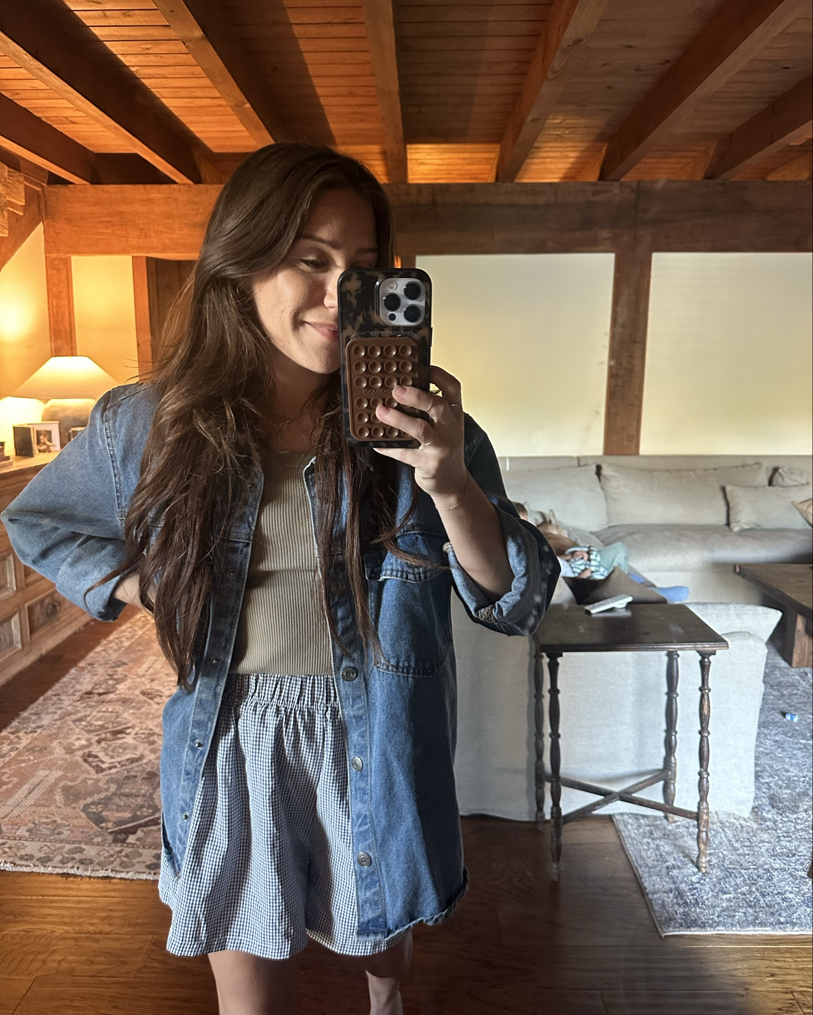 just saying adding a denim jacket over anything makes the outfit more fall

#LTKFindsUnder50 #LTKPetite #LTKStyleTip