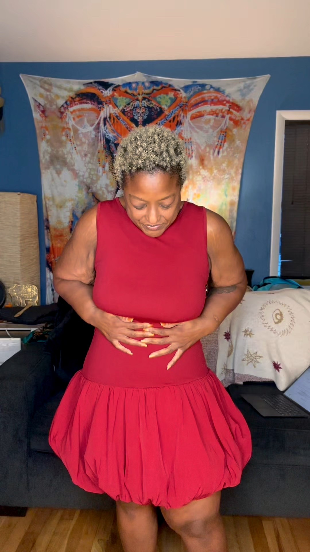 Bold & chic without breaking the bank ❤️ This red balloon-hem dress (wearing XL at 5’3, fits true to size) gives instant main character energy 👗🔥. Paired with my clear carry-all that almost looks designer 😉 — this combo is perfect for parties, date nights, or anytime you want to look luxe for less. 

PS: For Inspiration - I added some pieces that might go great with this dress. 

Shop the look below ⬇️ 

#LTKFindsUnder50 #LTKMidsize