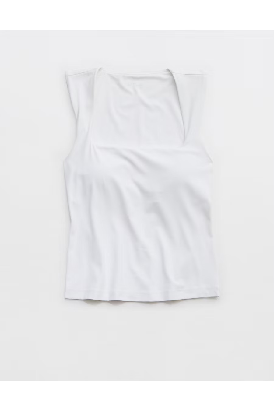 OFFLINE By Aerie Real Me Low Key Square Neck Tank Top Women's White M | Aerie
