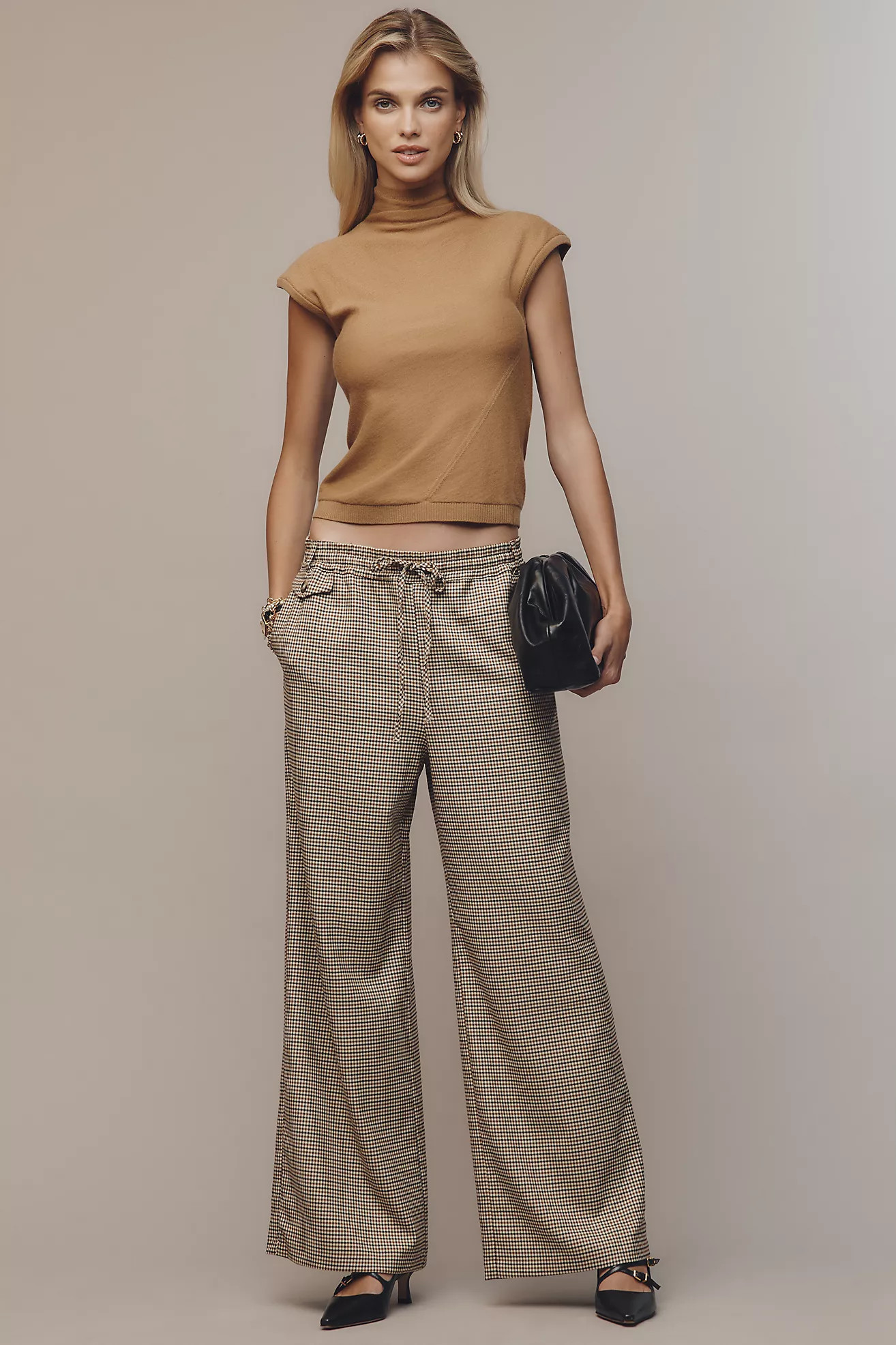 The Brooklin Tie-Front Menswear Pull-On Pants by Maeve | Anthropologie (US)