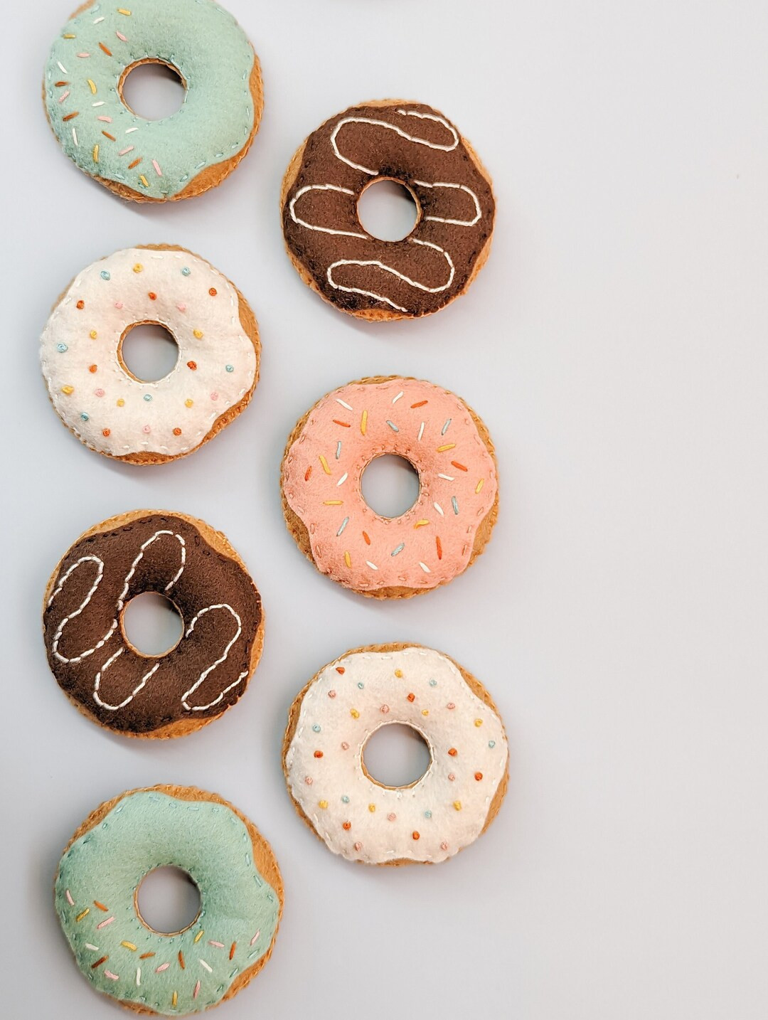 Classic Felt Donuts | Pretend Play Food | Felt Bakery | Sprinkles | Kids Tea Party | Party Treats... | Etsy (US)