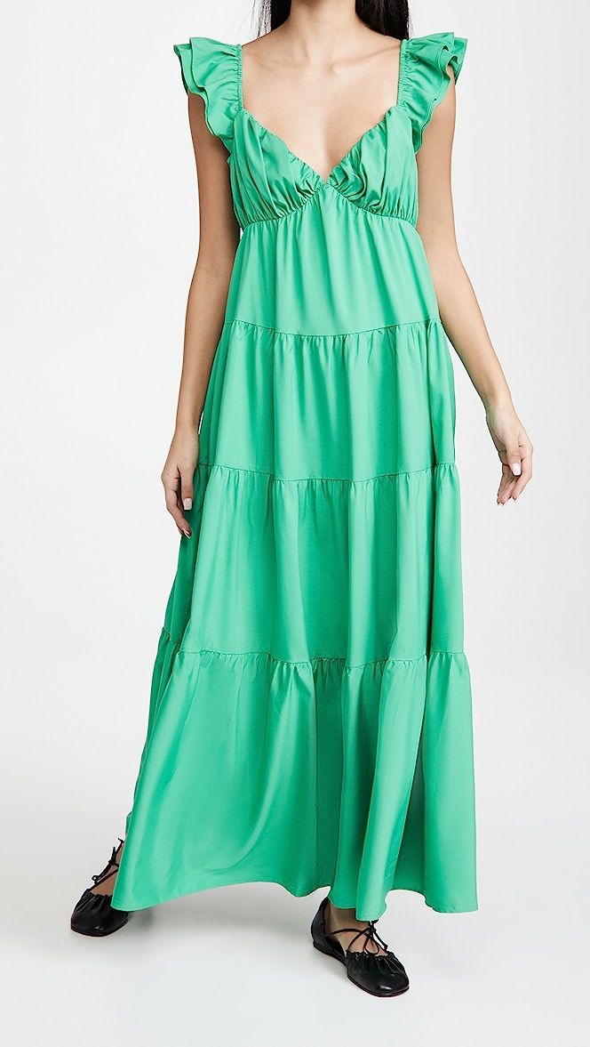 English Factory
                
            

    Ruffle Sleeve Maxi Dress | Shopbop