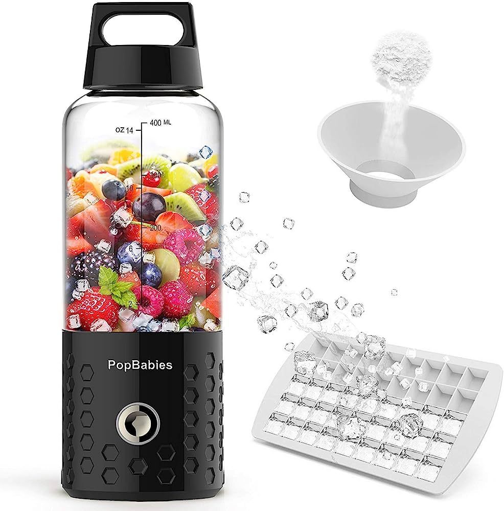 PopBabies Portable Blender, Personal Blender for Shakes and Smoothies with rechargeable USB blend... | Amazon (US)