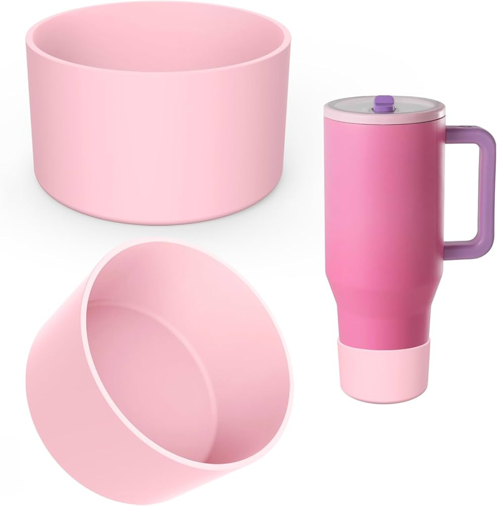 2PCS Protective Silicone Boot Bumper for Hydrojug Traveler 40 OZ Tumbler, Water Bottle Bottom Sle... | Amazon (US)