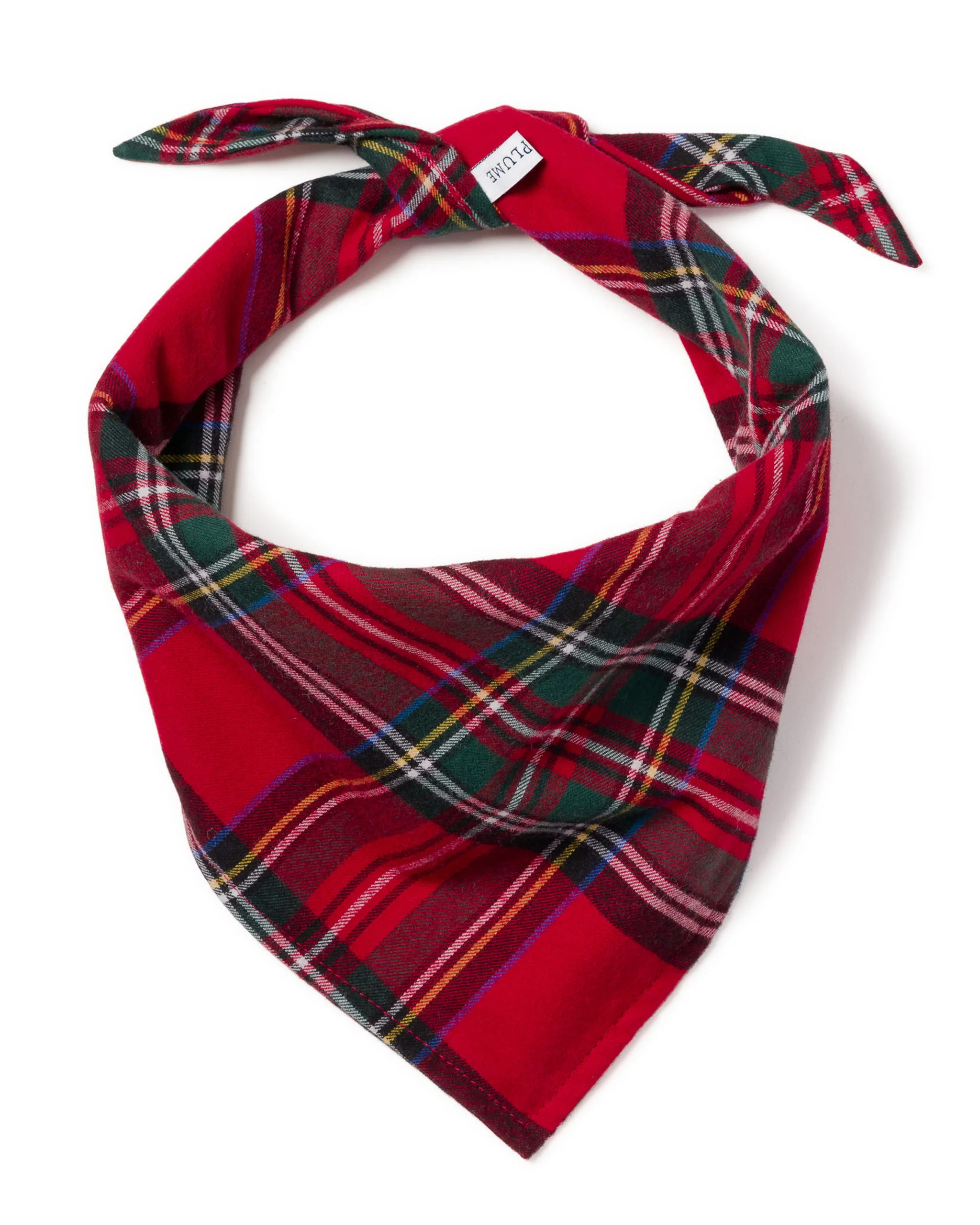 Brushed Twill Dog Bandana in Imperial Tartan | Petite Plume