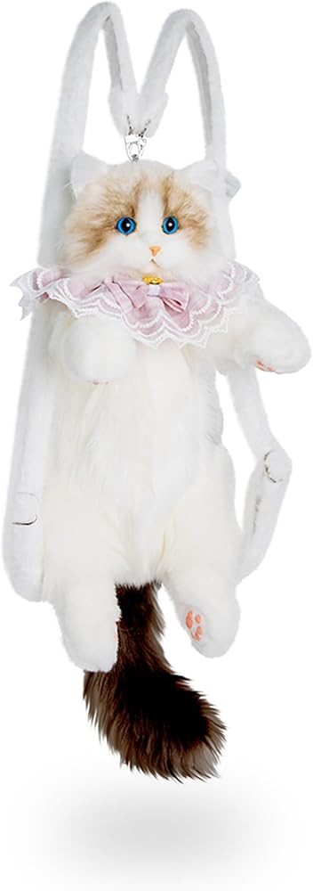 Chongker Stuffed Realistic Cat Plush Backpack - Animal Purse for Kids Cute and Soft Stuffed Anima... | Amazon (US)