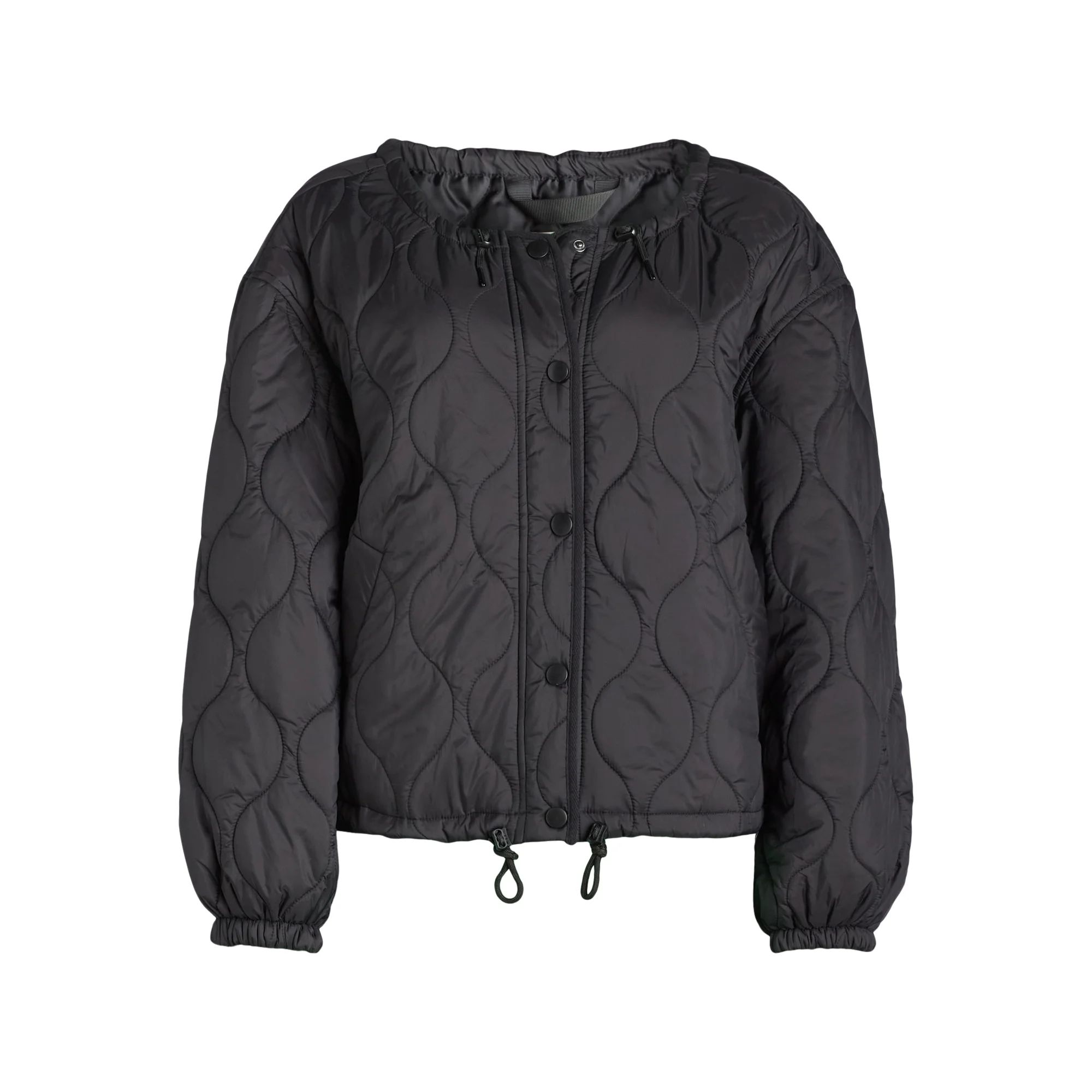 Free Assembly Women's Quilted Parachute Jacket, XS-XXL | Walmart (US)