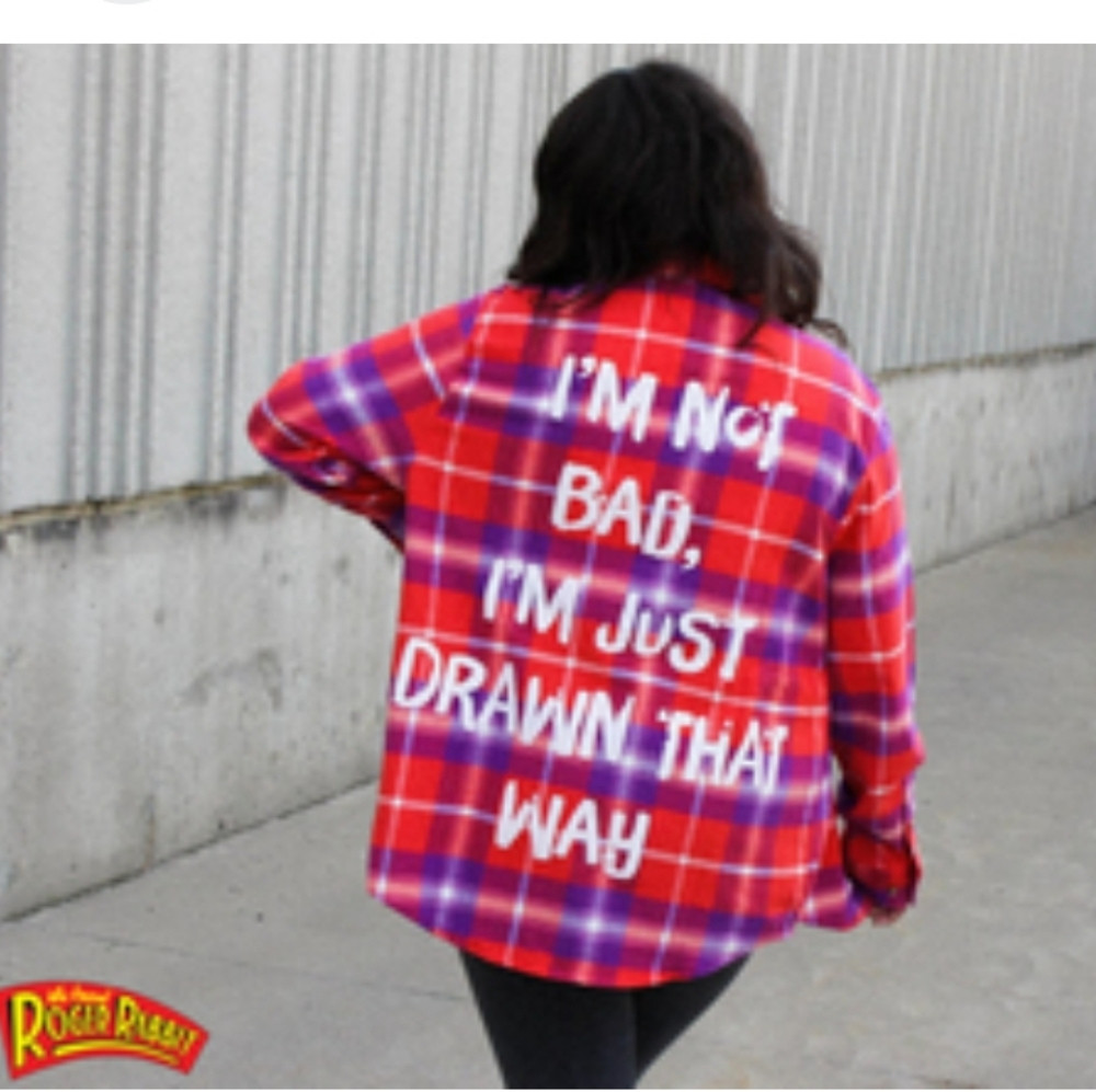 Cakeworthy Jessica Rabbit Flannel | Poshmark