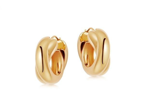 Lucy Williams Gold Chunky Entwine Hoops | Missoma