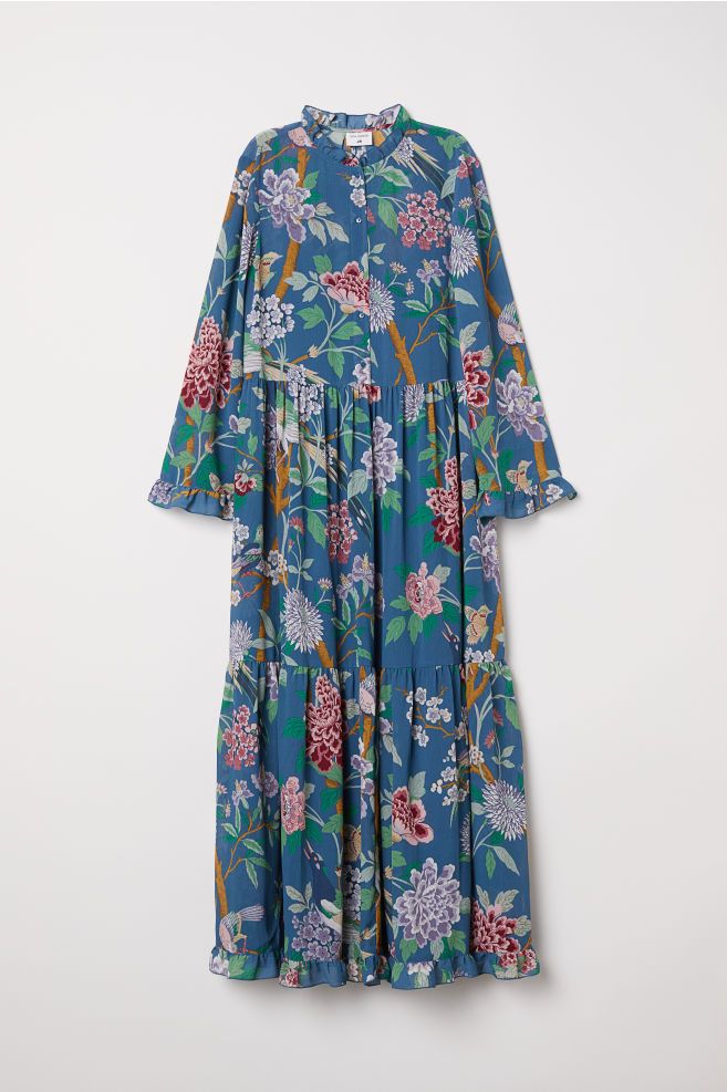 Patterned chiffon dress | H&M (UK, MY, IN, SG, PH, TW, HK)