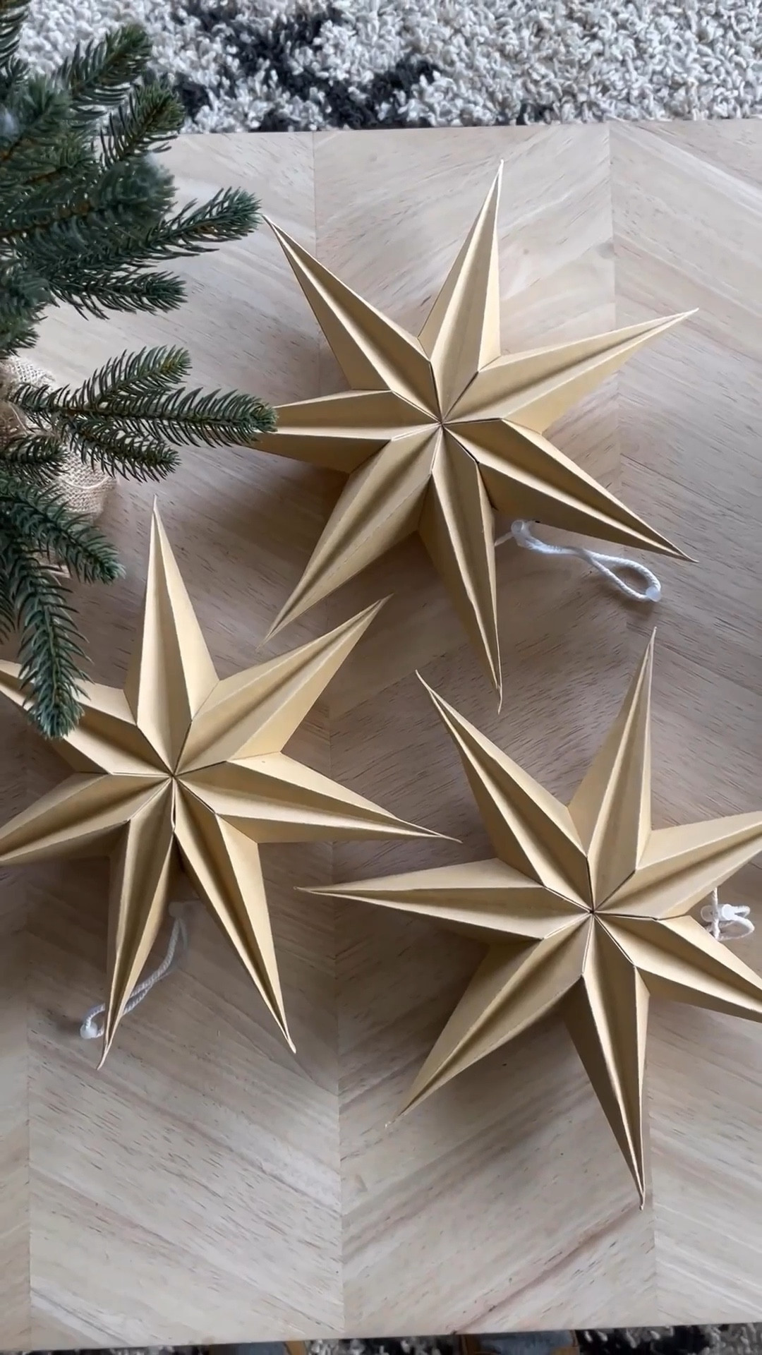 Pretty paper stars! Lovely for ornaments, garlands, wall hanging or on presents . They are premade you just have to unfold and are reusable every year just on clip and fold them back up. Minimal Christmas decor that feels a little bit Scandinavian and classic.

#LTKHome #LTKSeasonal #LTKHoliday