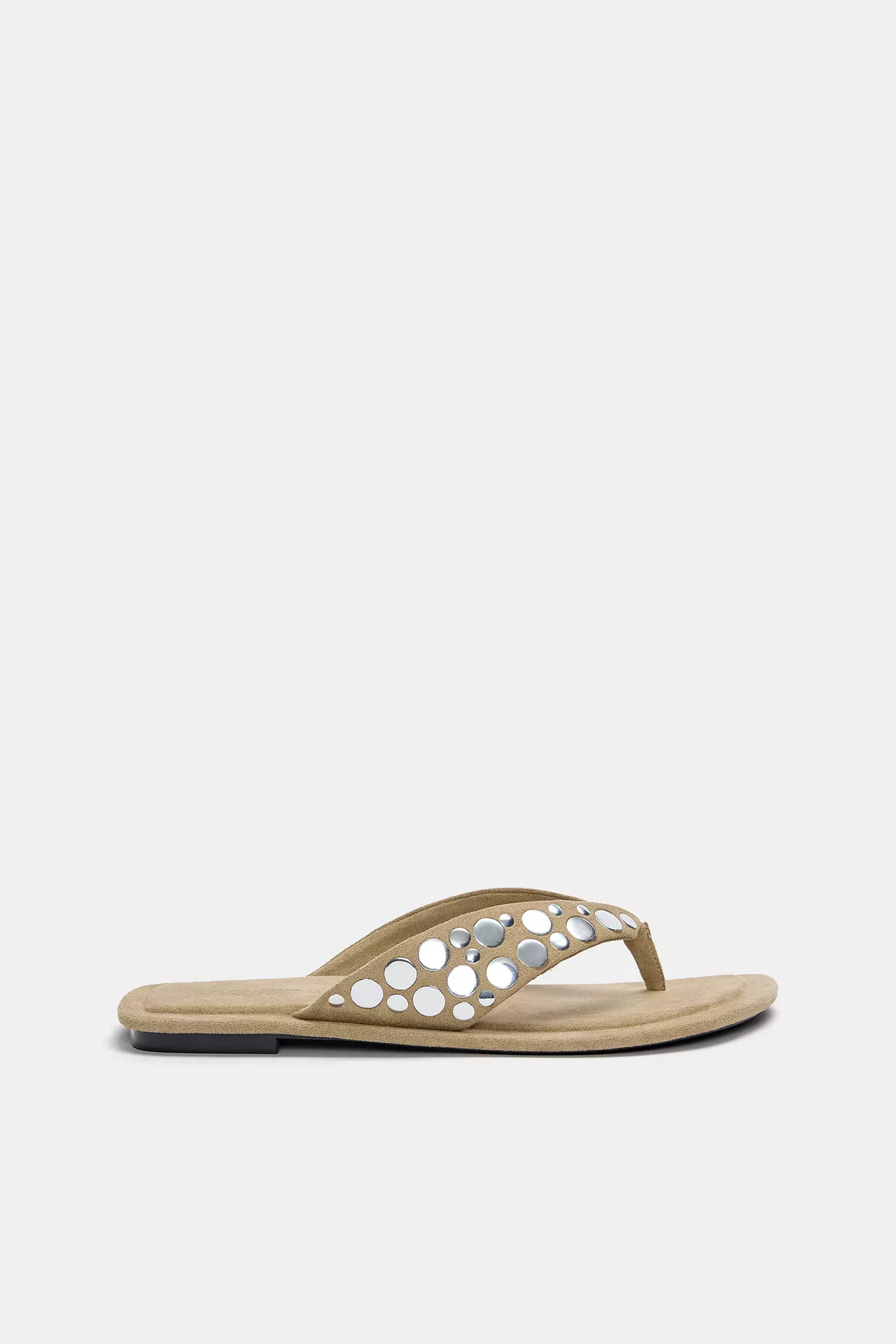 Embellished flat sandals | PULL and BEAR UK