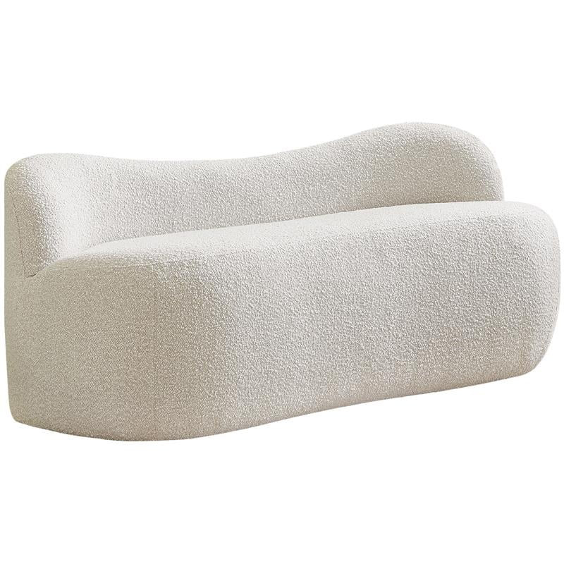 Flair Cream Boucle Fabric Bench - Walmart.com | Walmart (US)
