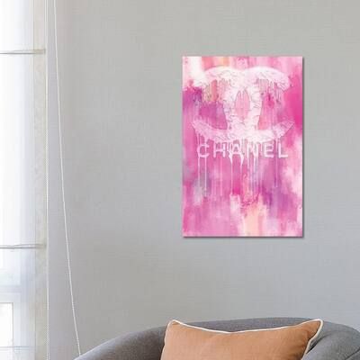 iCanvas "Fashion Drips CC Pinkly" by Pomaikai Barron Canvas Print | Bed Bath & Beyond