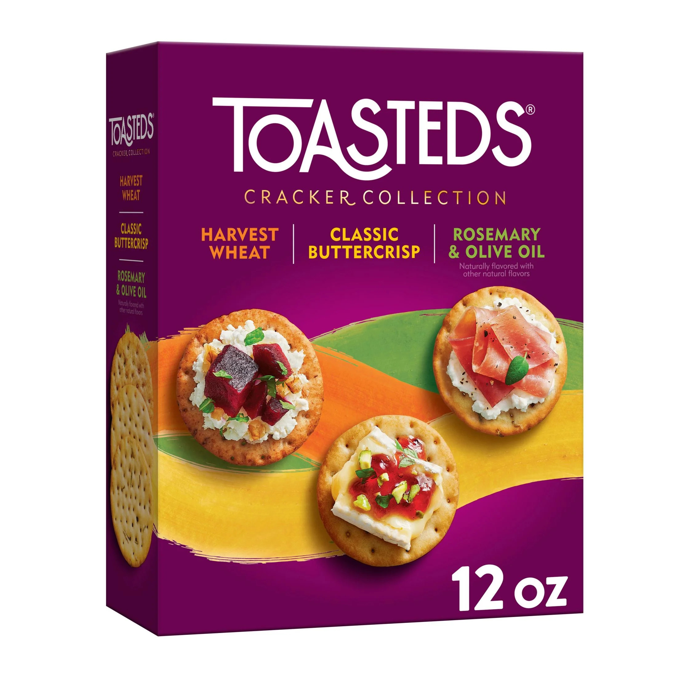 Toasteds Variety Pack Crackers, Party Snacks, 12 oz | Walmart (US)